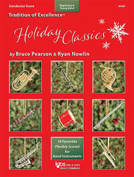 Tradition of Excellence Holiday Classics Conductor band method book cover Thumbnail